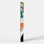 Retro Stripes Abstrait iPhone / coque ipad (Verso / Droite)