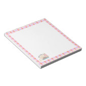 Retro Stripes Book Lover & Cat Notitieblok (Schuin)