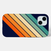 Retro Stripes Kleurrijk Gestreept 70s 80s Ontwerp Case-Mate iPhone Case (Achterkant (horizontaal))