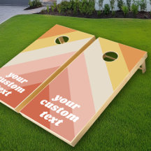 Retro Stripes - nom chunky - corail rose teintes c