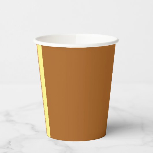 Retro Stripes papieren bekers (Sinaasappel Multi) (Links)