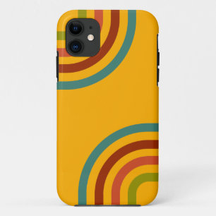 Retro Stripes Patroon van 70 s iPhone 11 Hoesje