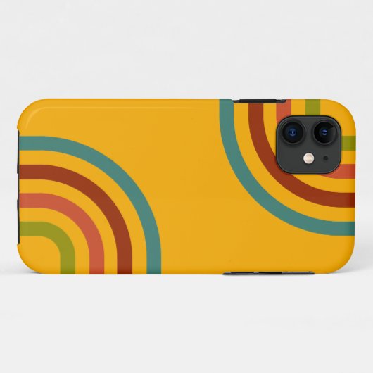 Retro Stripes Patroon van 70 s Case-Mate iPhone Case (Achterkant (horizontaal))