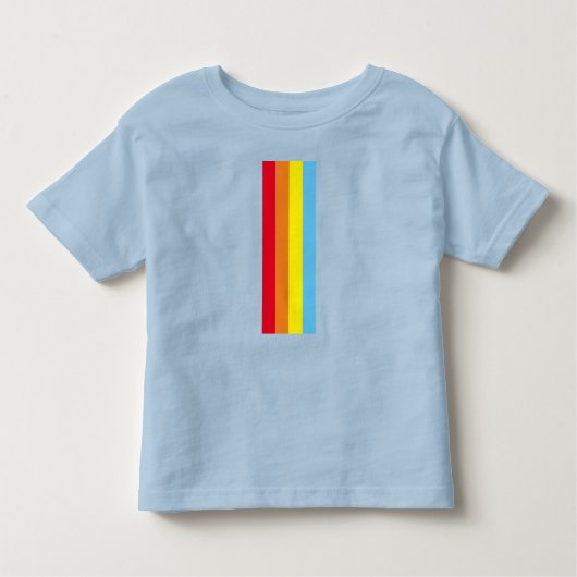 Retro Stripes peuter T-shirt (Navy Blue Multi) (Voorkant)