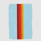 Retro Stripes Stijlvolle Lijnen Gestreept 70s 80s Golfhanddoek (Voorkant)