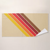 Retro Stripes Striped Patroon Badhanddoek (Badhanddoek)