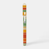 Retro Stripes with Circle iPhone 16 Hoesje (Linkerkant)