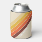 Retro Stripes with Name Blikjeskoeler (Blikje Voorkant)