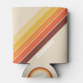 Retro Stripes with Name Blikjeskoeler (Achterkant)