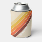 Retro Stripes with Name Blikjeskoeler (Blikje Achterkant)