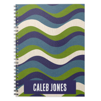 Retro stroom abstract, Schrijven Journal, Notitieboek