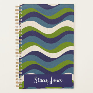 Retro stroom abstracte productiviteit, planner