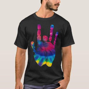 Retro Stropdas Die Jerry Garcia Hand T-shirt