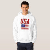 RETRO STYL USA PULLOVER HOODIE (Voorkant volledig)