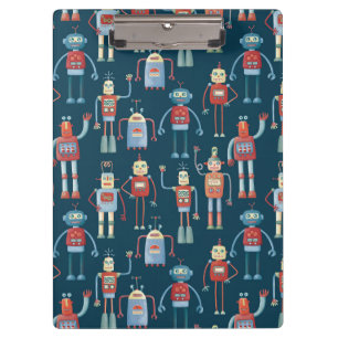 Retro Style 1950s robots Klembord