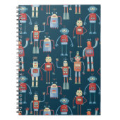 Retro Style 1950s robots Notitieboek (Voorkant)
