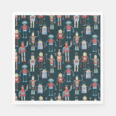 Retro Style 1950s  robots Servet (Voorkant)