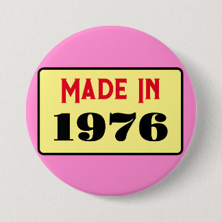 Retro style 50th birthday badge 1976