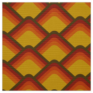 Retro style 60s 70s patroonstof stof