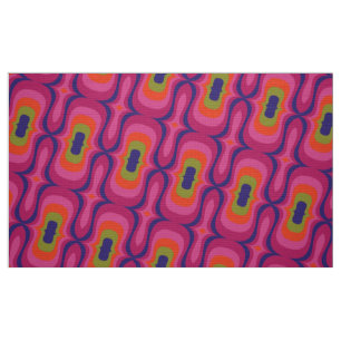 Retro style 60s 70s patroonstof stof