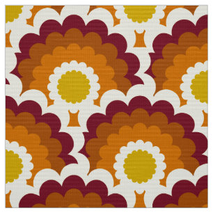 Retro style 60s 70s patroonstof stof