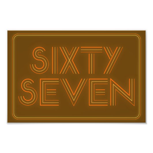 Retro Style 67 Poster (Voorkant)