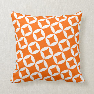 Retro Style Atomic Star Pattern in Sinaasappel Kussen