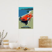 Retro style auto Grand Prix Rivièra Poster (Keuken)