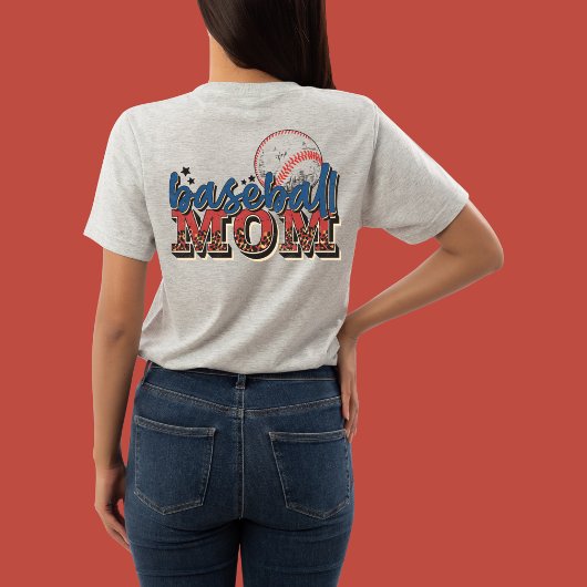 Retro Style Baseball Mam, Player's Afbeelding T-shirt