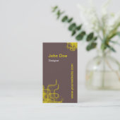 Retro-Style business card Visitekaartje (Staand voorkant)