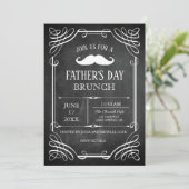 Retro Style Chalkboard Vaderdag Kaart (Staand voorkant)