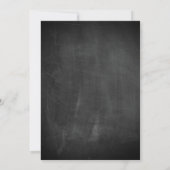 Retro Style Chalkboard Vaderdag Kaart (Achterkant)