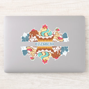 Retro Style Cupcakes Sweet Dessert Sticker