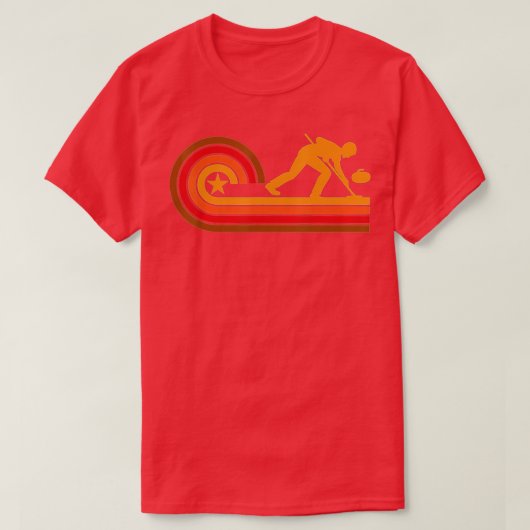 Retro Style Curler  Curling -gigapixel-stan T-shirt (Design voorkant)