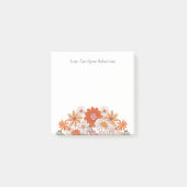 Retro Style Flowers - Aangepaste naam Post-it Note (Voorkant)
