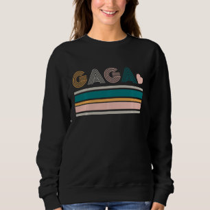Retro Style Gaga Hippie Rainbow Grandma M Trui