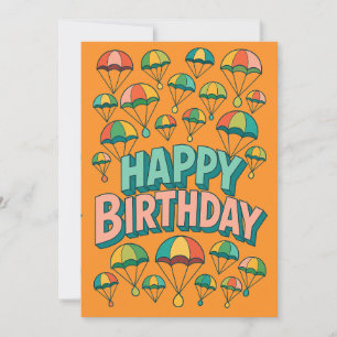 Retro Style Happy Birthday Design Verjaardag Kaart