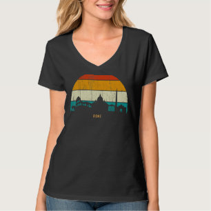 Retro Style Hoofdstad van Italië skyline steden T-shirt