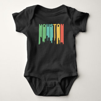 Retro Style Houston Texas Skyline van 1970 Romper