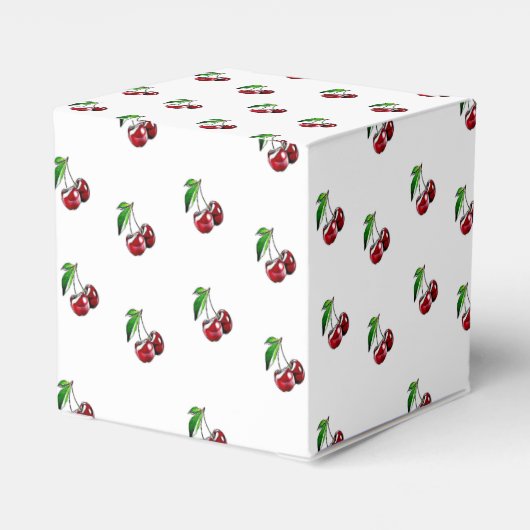 Retro Style Kersen Snoep Hart Box Bedankdoosjes (Achterkant)