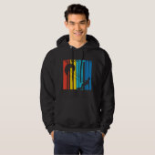 Retro Style Kite Surfing Kite Surfer Hoodie (Voorkant volledig)