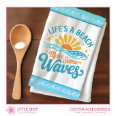 Retro Style Life’s a Beach Customizable Theedoek