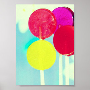 RETRO STYLE LOLLIPOP FOTOGRAPH POSTER
