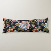 Retro Style Meerkleurig Bloemen Ornament Lichaamskussen (Voorkant)