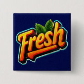 Retro Style Minty Fresh Pinback Button (Voorkant)