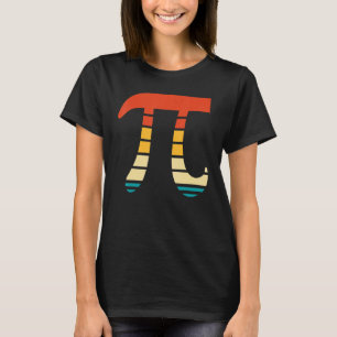 Retro Style  Pi-symbool 14 maart 14 Pi T-shirt