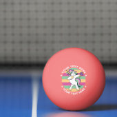 Retro Style Ping Pong Dabbing Unicorn Pingpongballen (Net)