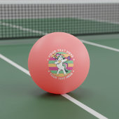 Retro Style Ping Pong Dabbing Unicorn Pingpongballen