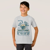 Retro Style Pug's Diner T - shirts voor kinderen (Voorkant volledig)