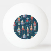 Retro Style Robots van 1950 Pingpongballen (Voorkant)